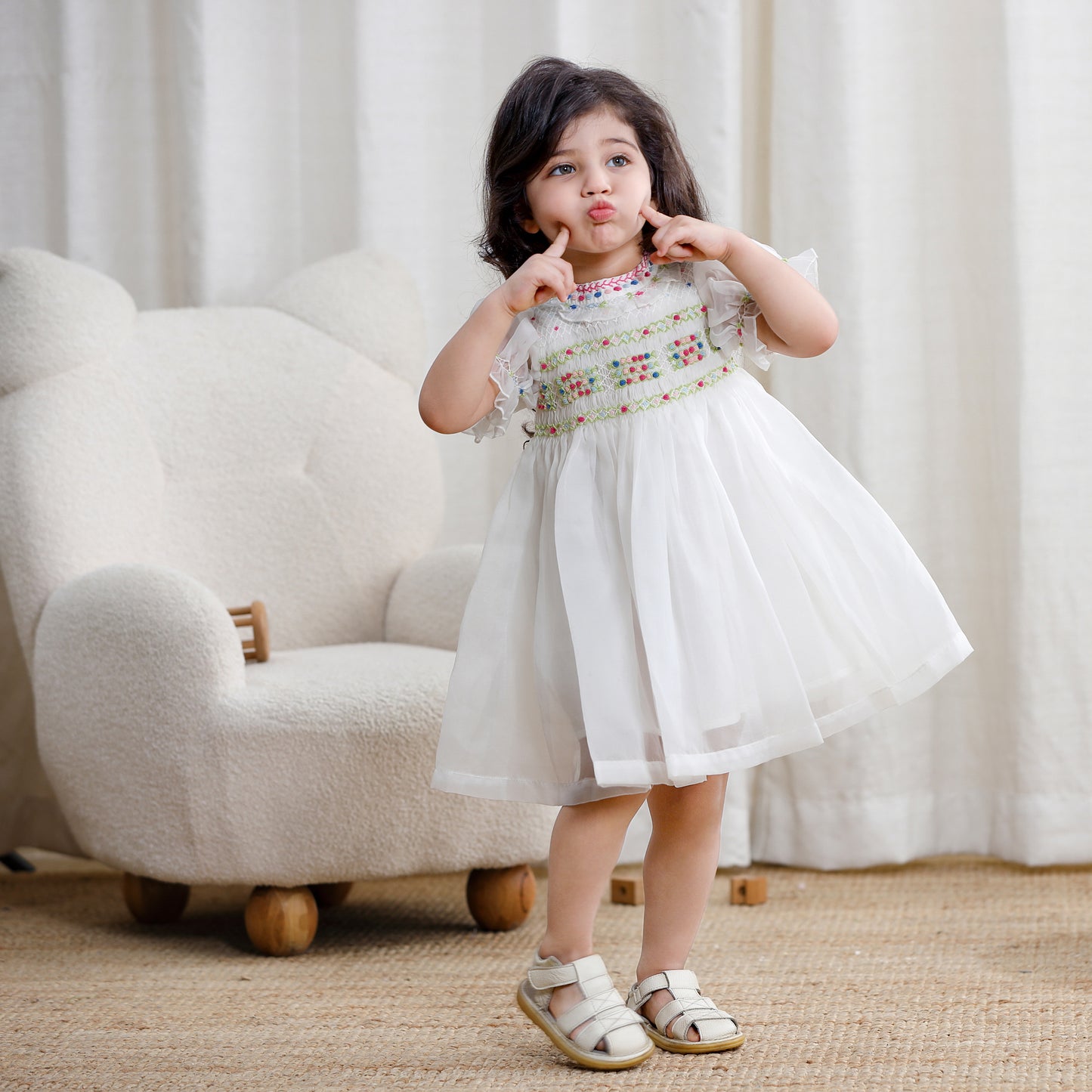 Girls Smocked Dress