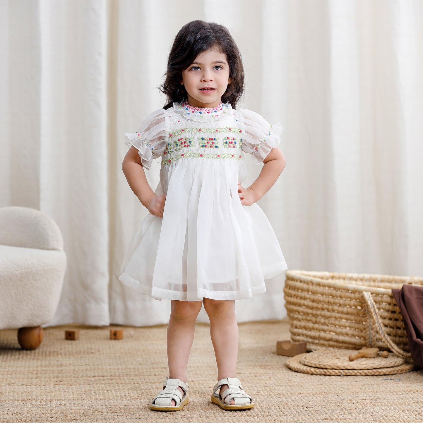 Girls Smocked Dress