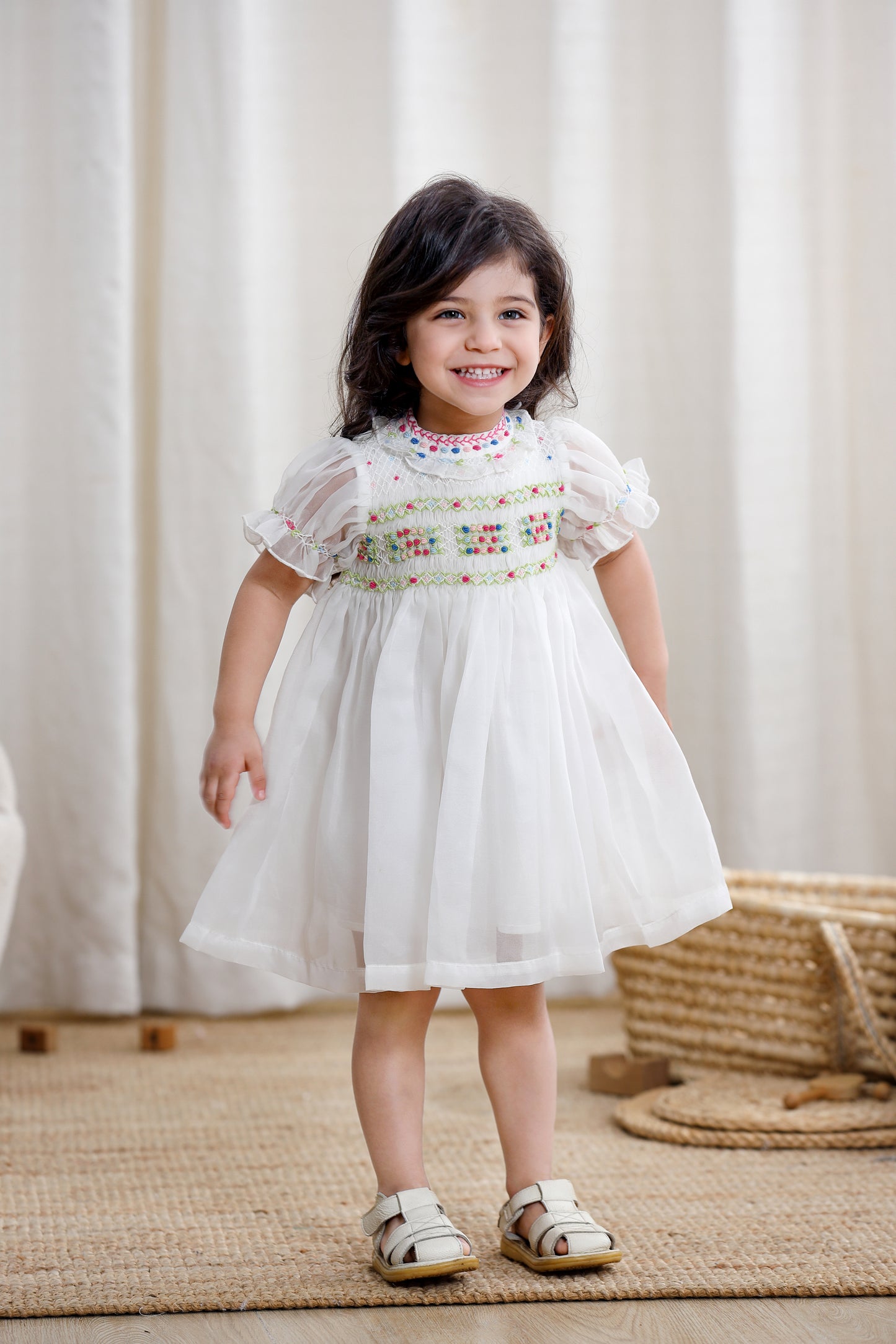 Girls Smocked Dress