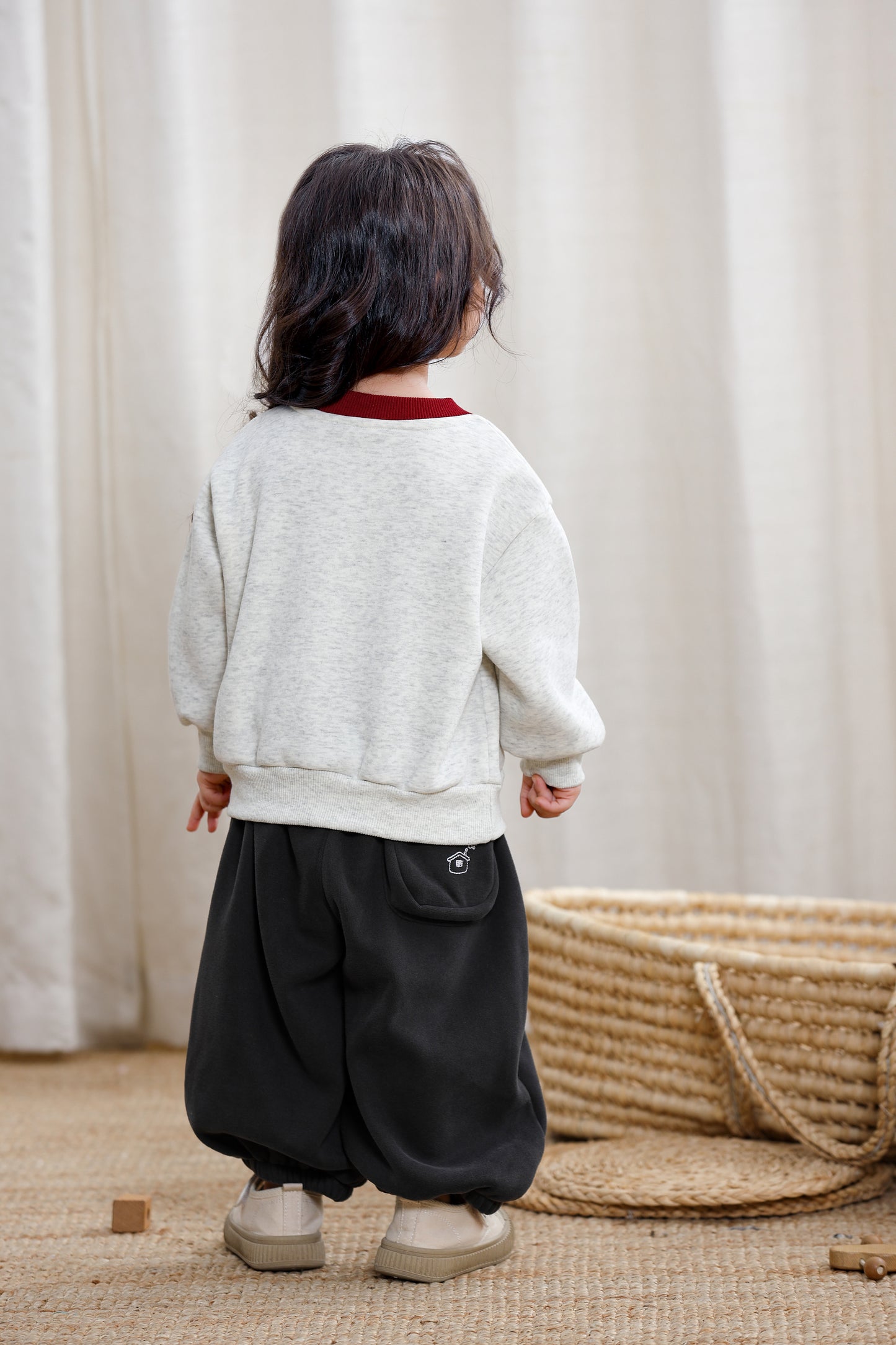 Cute Dag Fleece Cotton Pullover Kids Sweatshirt