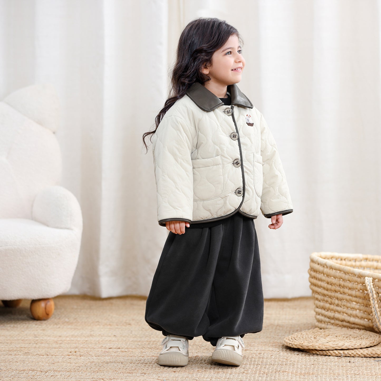 Autumn Kids Cotton Buttons Jacket