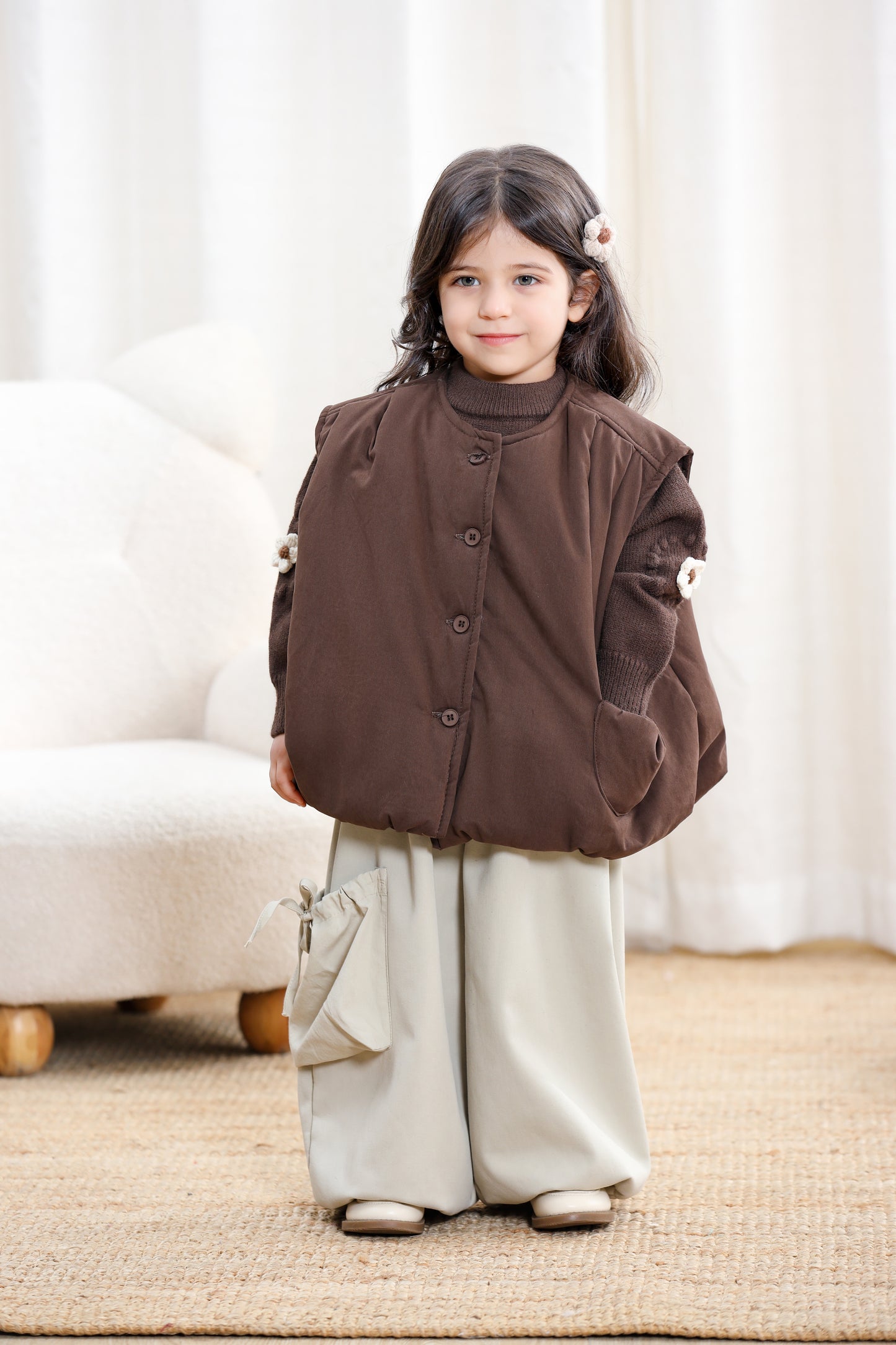 Children Oversized Puffer Vest Jacket