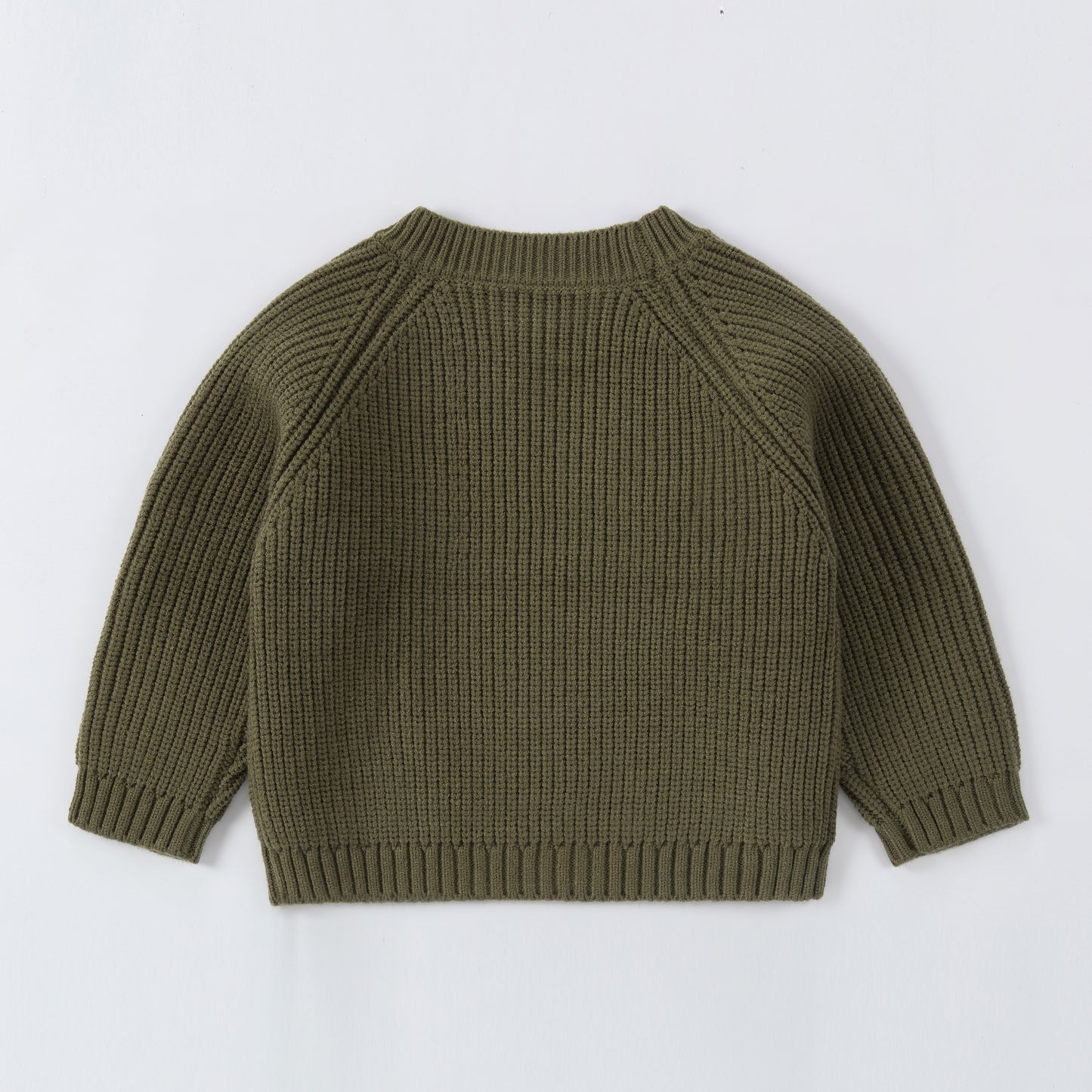 Kids Ribbed Knit Sweater Long Sleeve