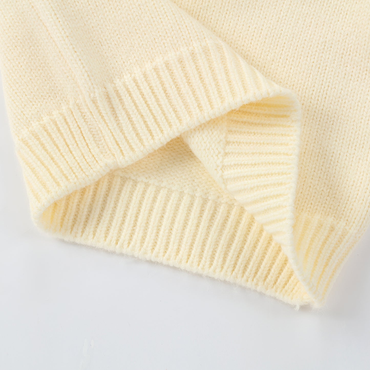 Girls Floral Ruffle Knit Sweater