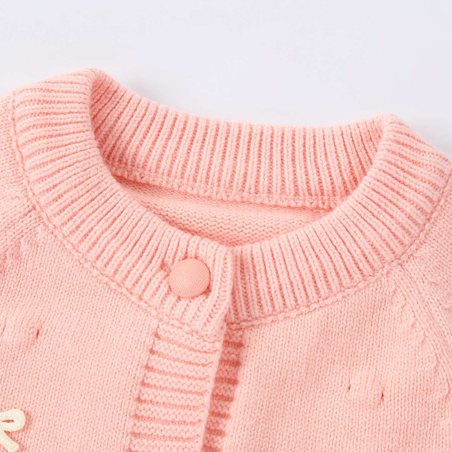 Girls Bow Knit Cardigan Sweater