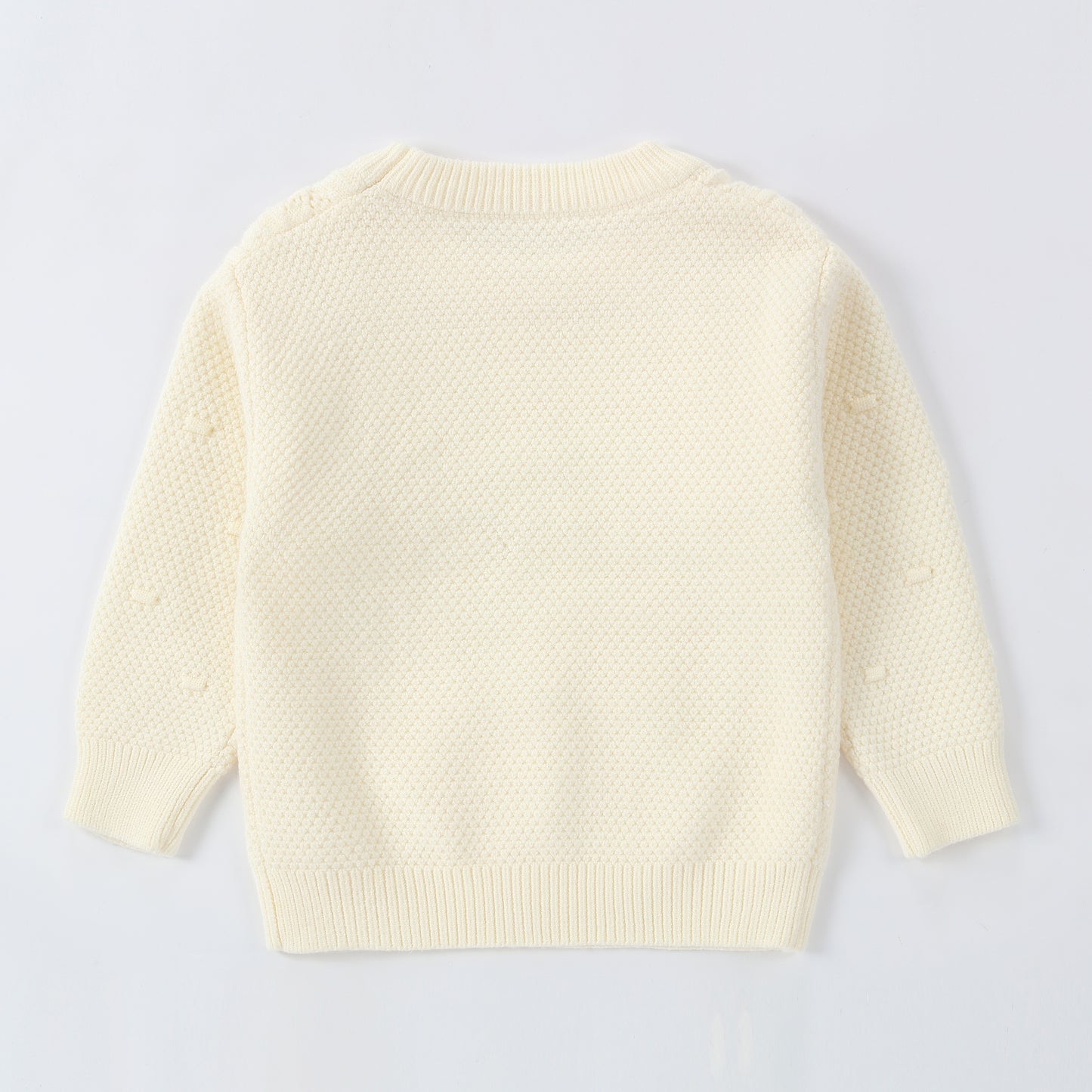 Kids Textured Knit Sweater Long Sleeve