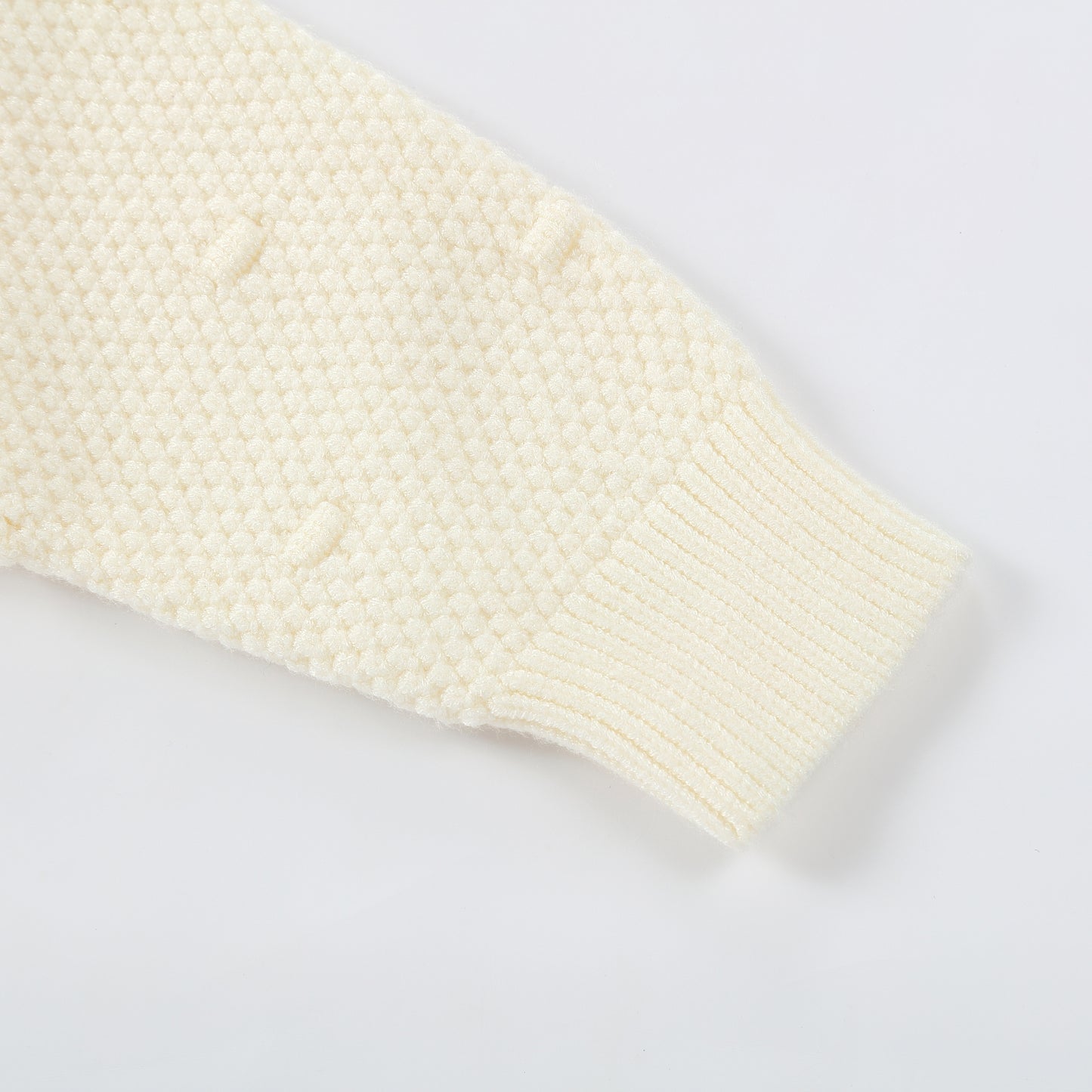 Kids Textured Knit Sweater Long Sleeve