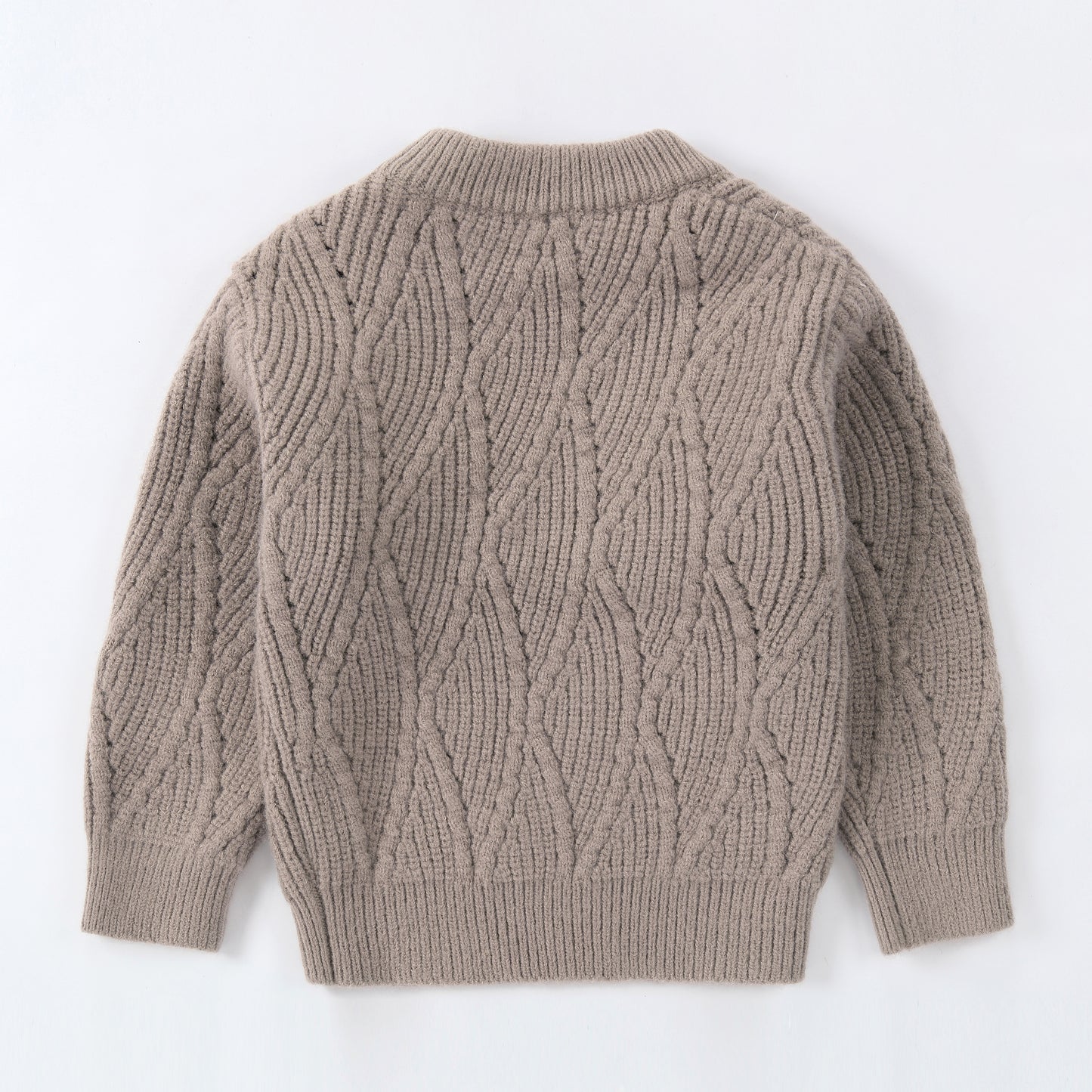 Kids Cable Knit Crewneck Sweater