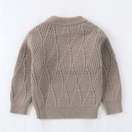Kids Cable Knit Crewneck Sweater