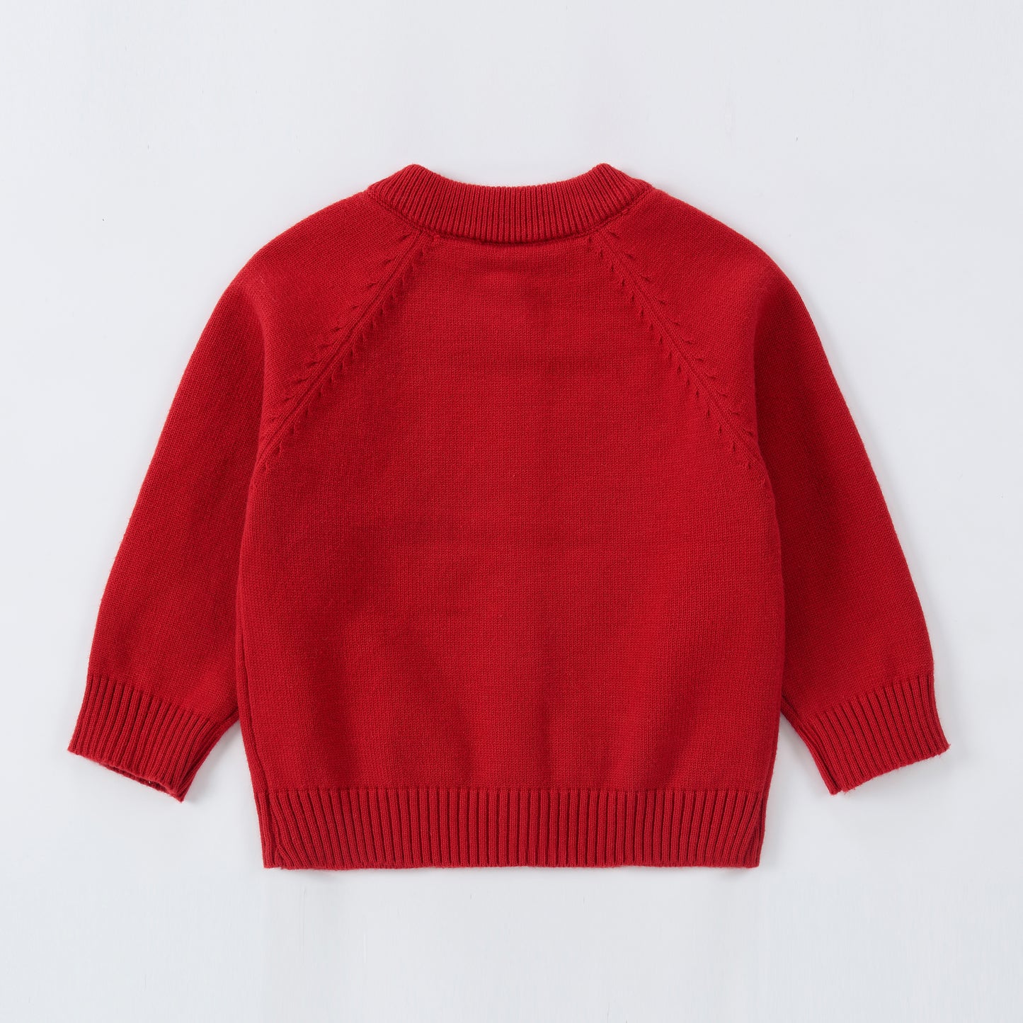 Girls Floral Knit Cardigan Sweater