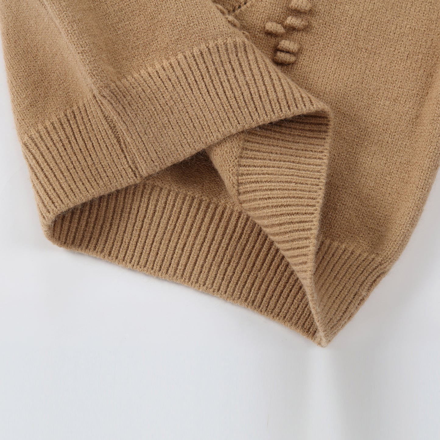 Girls Floral Knit Sweater Long Sleeve