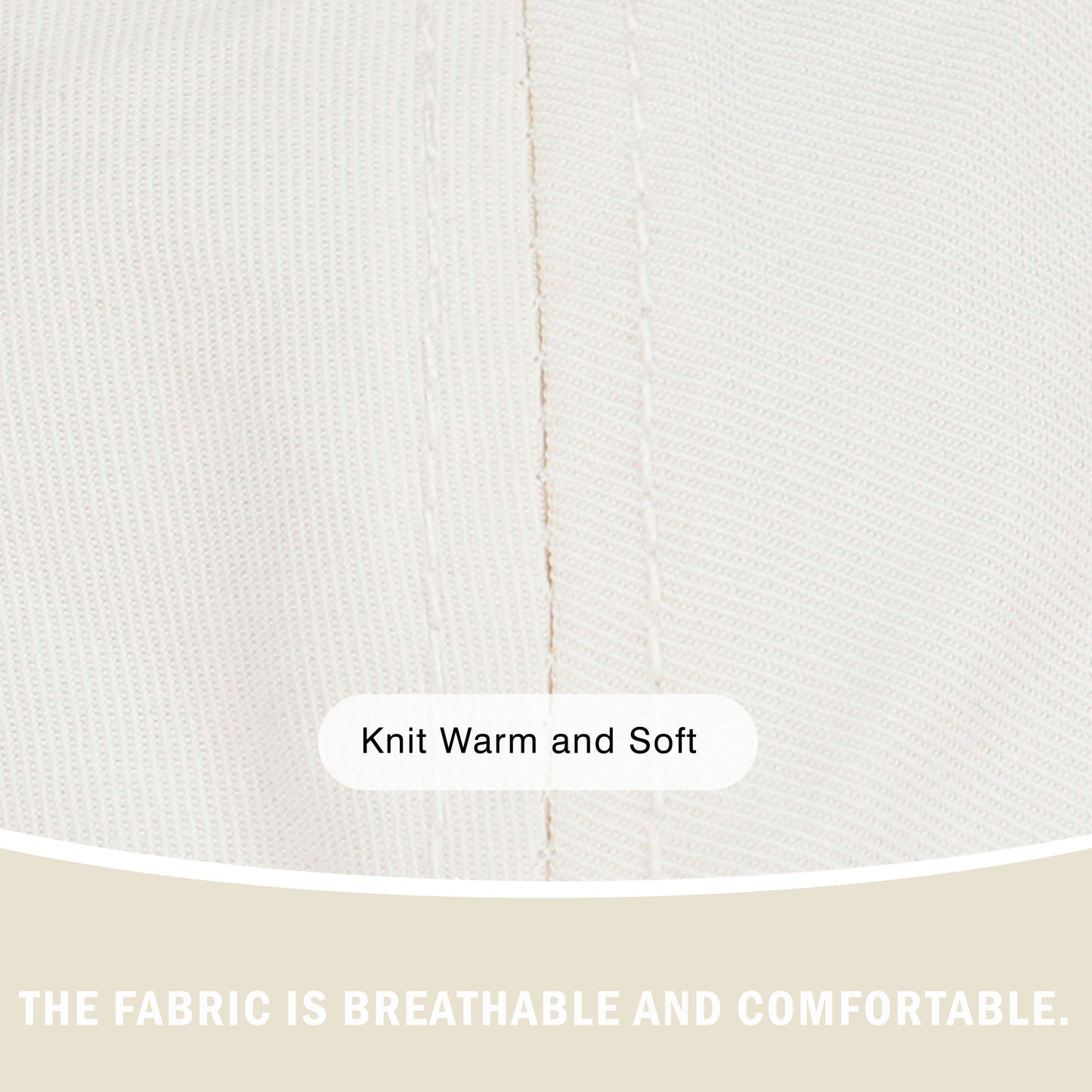 Embroidery Baseball Cap Hat-Beige