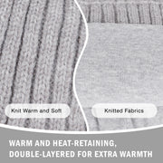 Ribbed Knit Beanie with Logo Patch