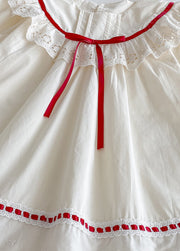 Girls Sweet Lace Ruffle Dress
