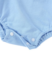 Baby Romper with Cute Rabbit Embroidery