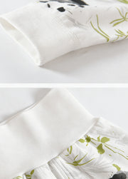Baby Bamboo-Blend Printed Long Sleeve Lounge Set