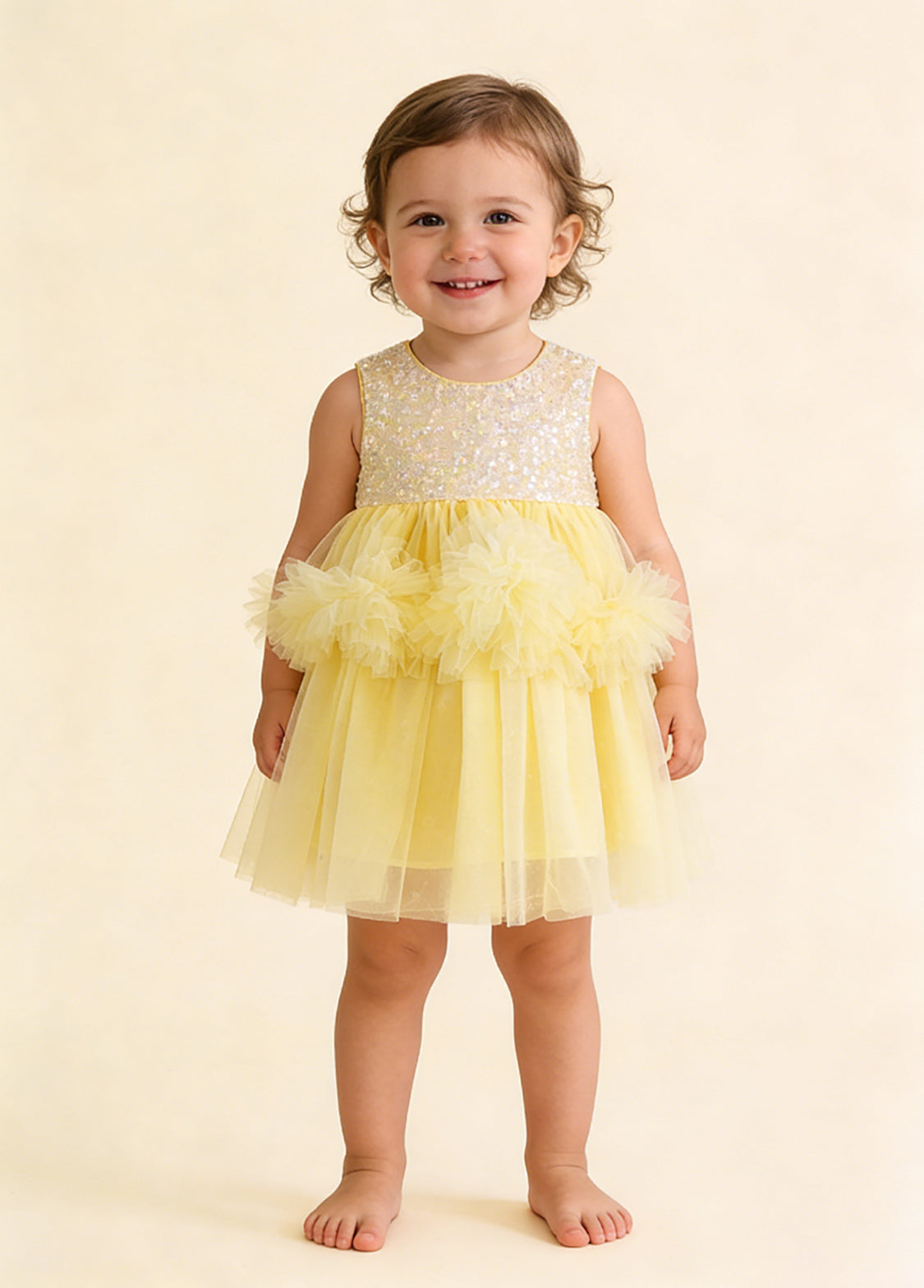 Girl Sequin Tulle Party Dress