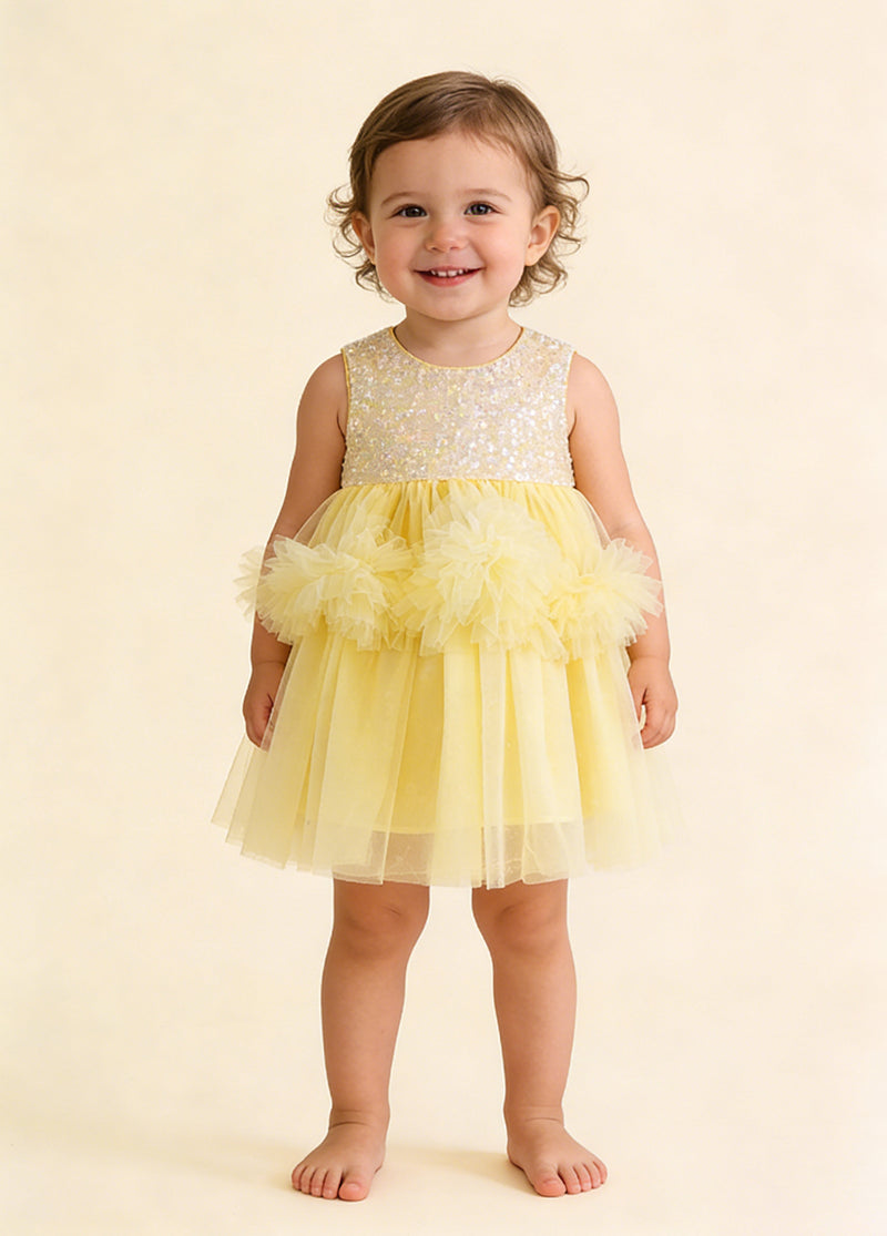 Girl Sequin Tulle Party Dress