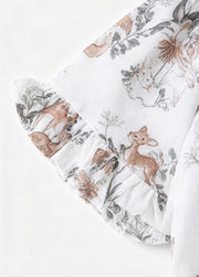 Baby Girl Woodland Bamboo-Cotton Gauze 2-Piece Set