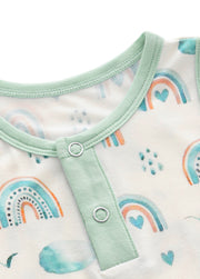 Baby Boy's Bamboo Fiber Sleeveless Summer Romper (Lightweight, Printed)