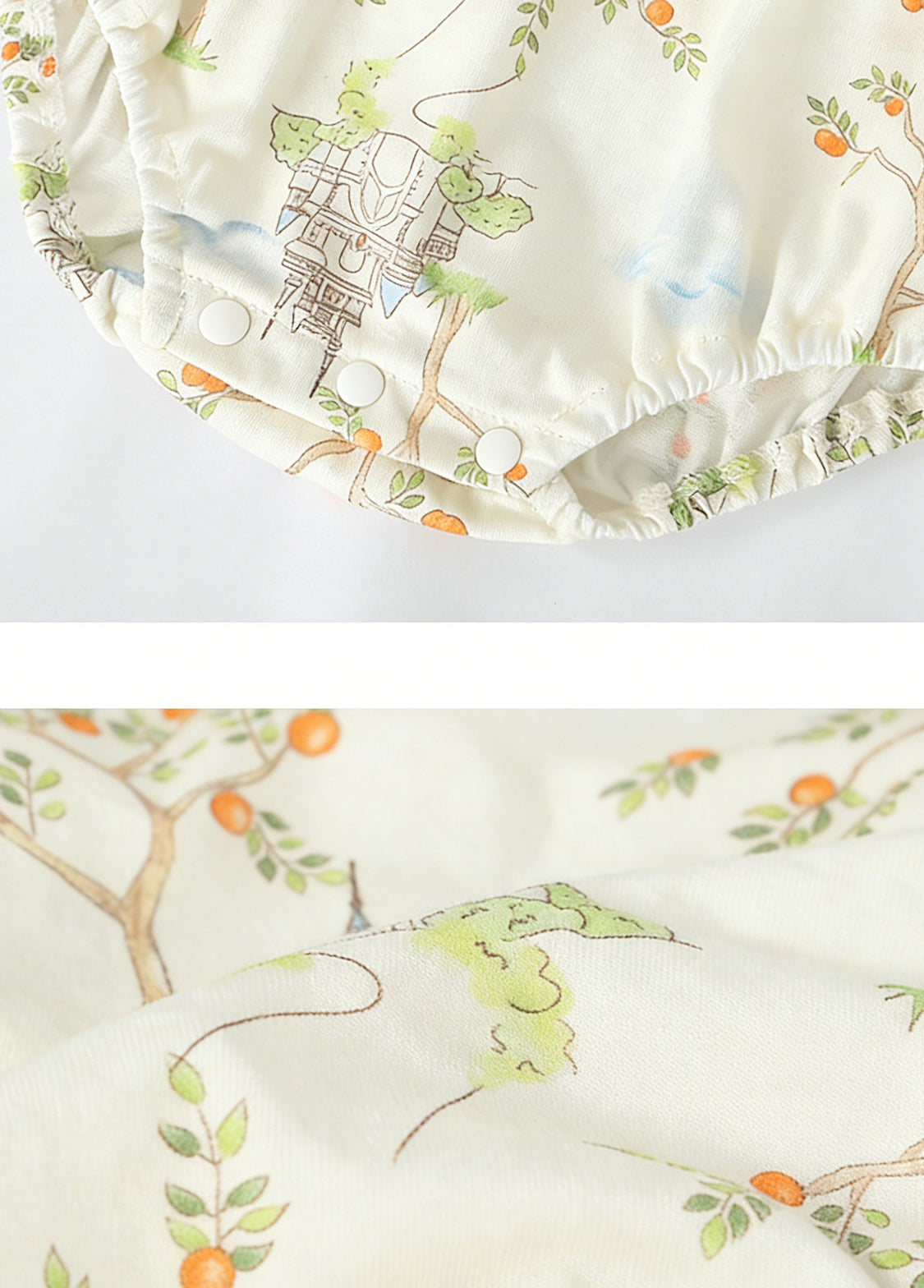 Baby Girl Bamboo Blend Flutter Romper