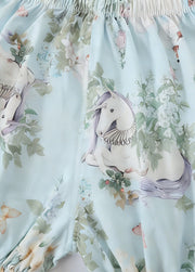 Baby Bamboo-Blend Printed Top & Shorts Set