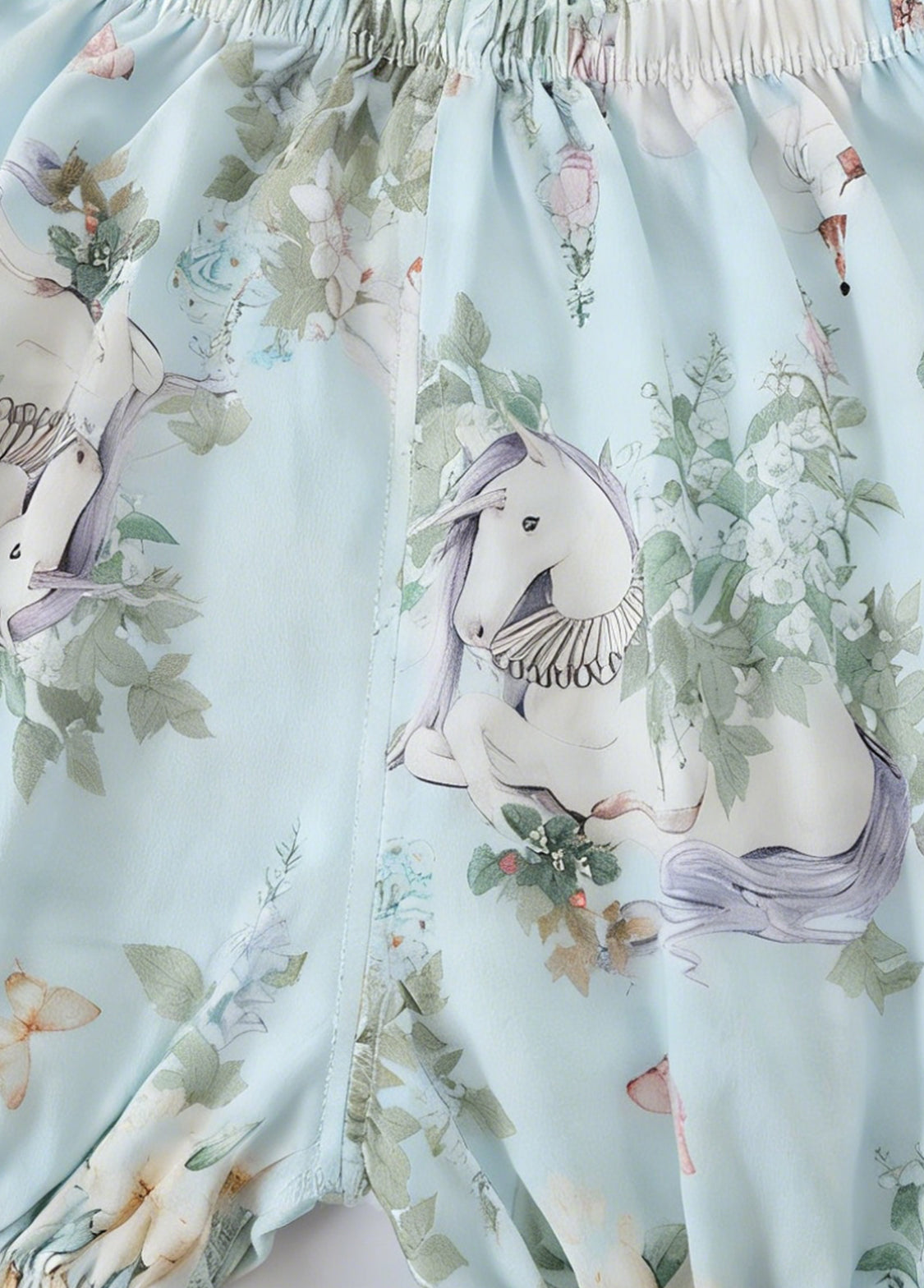 Baby Bamboo-Blend Printed Top & Shorts Set