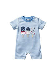 Baby Girls 4th of July Popsicle Romper