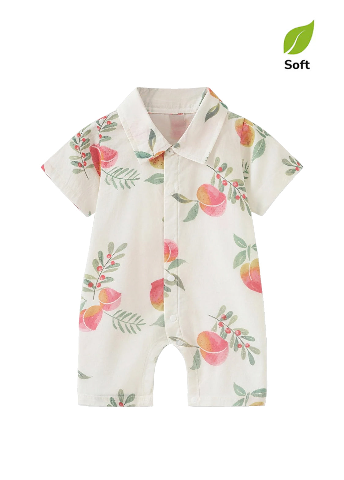 Baby Boy's Bamboo-Cotton Summer Romper — Lightweight, Breathable, and Printed