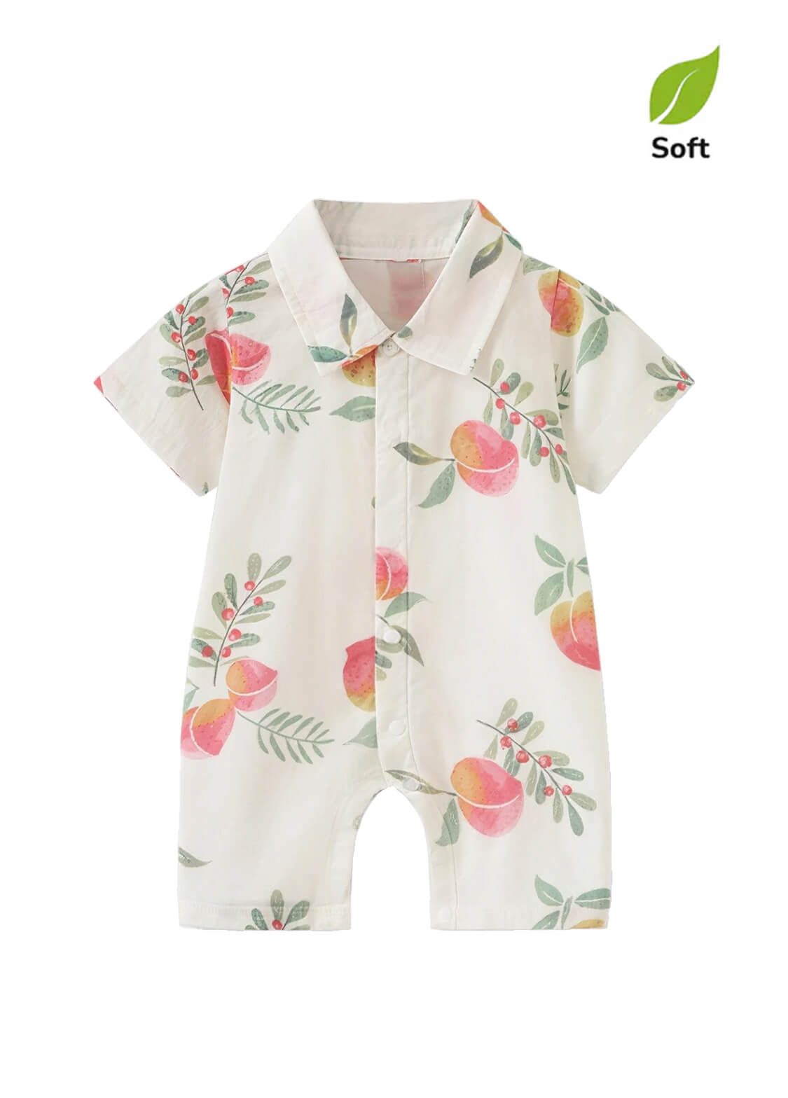 Baby Boy's Bamboo-Cotton Summer Romper — Lightweight, Breathable, and Printed