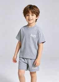 Boys Logo Cotton Stretch Two-Piece Set