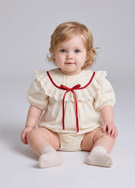 Baby Girls Sweet Lace Ruffle Romper