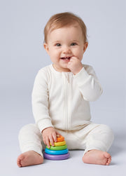 Baby Ribbed Long Sleeve One-Piece Romper