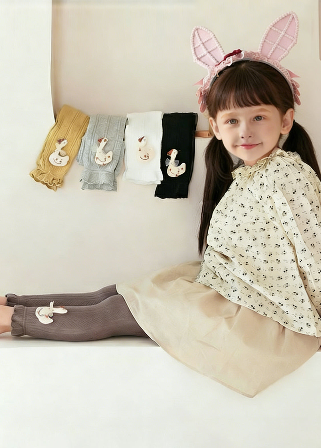 Girls Cute Cotton Leggings