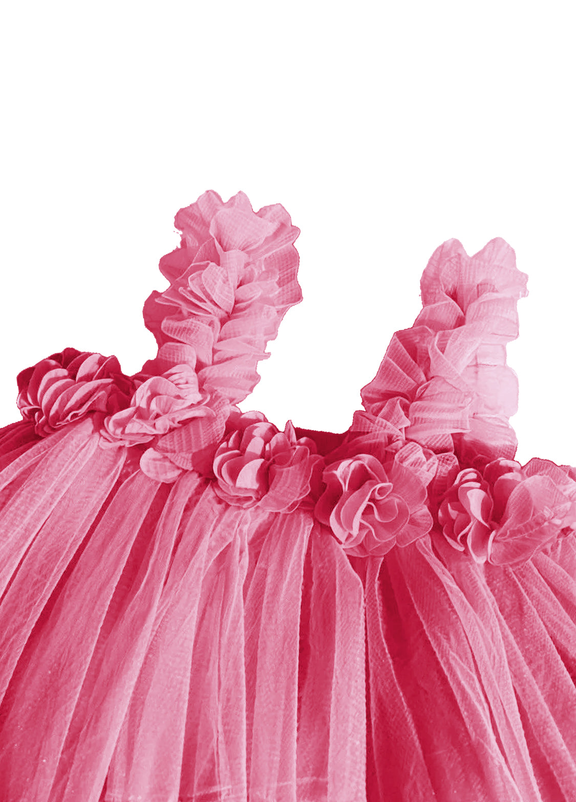 Girls' Sweet Mesh Princess Dress