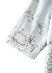 Baby Boy's Long-Sleeve Bamboo Fiber Set with Garden Pony Print