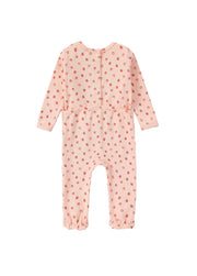 Baby Strawberry Print Ribbed One-Piece