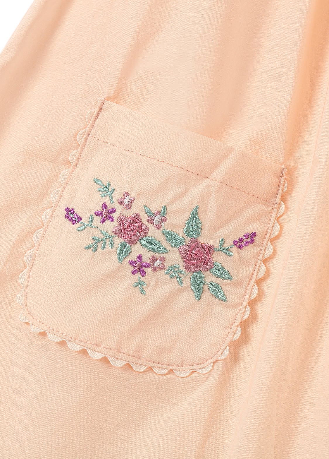 Girls Embroidered Cotton Dress