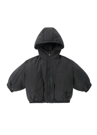 Girls Hooded Puffer Jacket with Ears