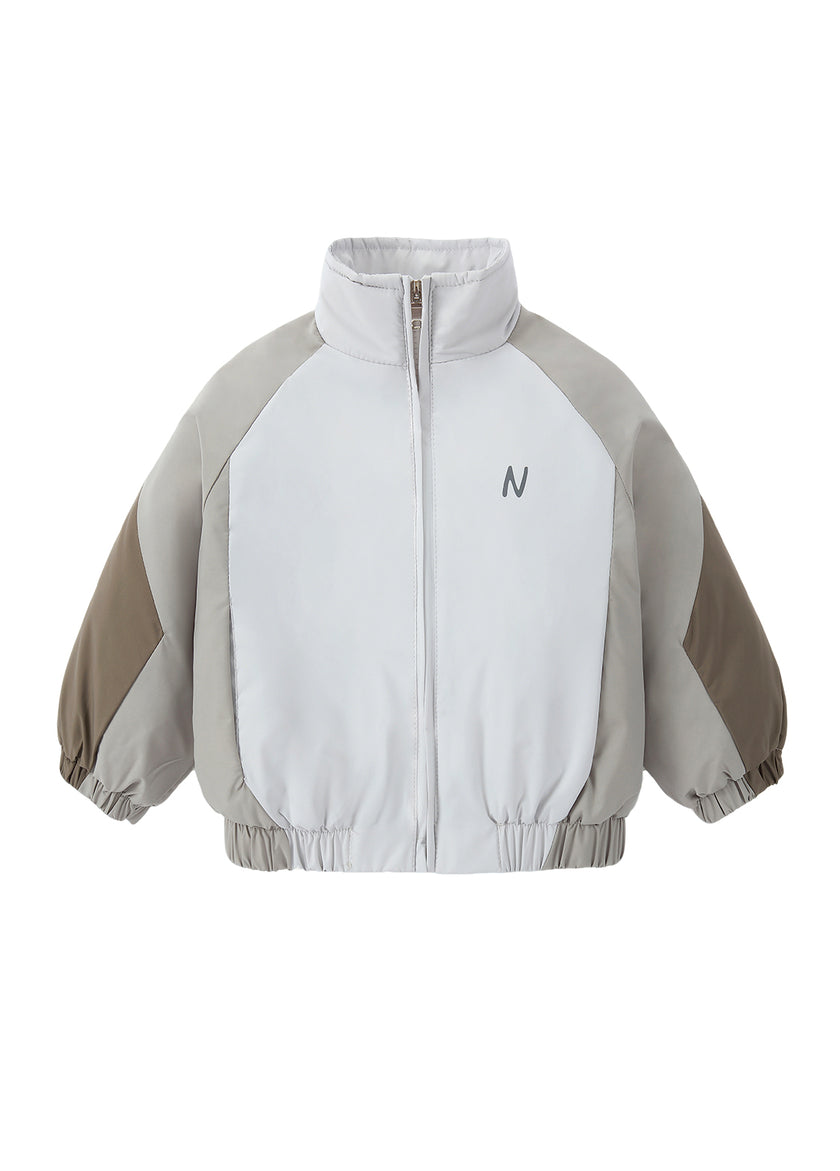Boys Color Block Zip Jacket