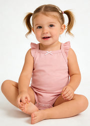Baby Girls Cotton Floral Strap Bodysuit 5-Pack (0–1Y)