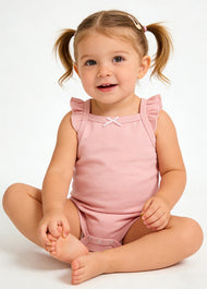 Baby Girls Cotton Floral Strap Bodysuit 5-Pack (0–1Y)