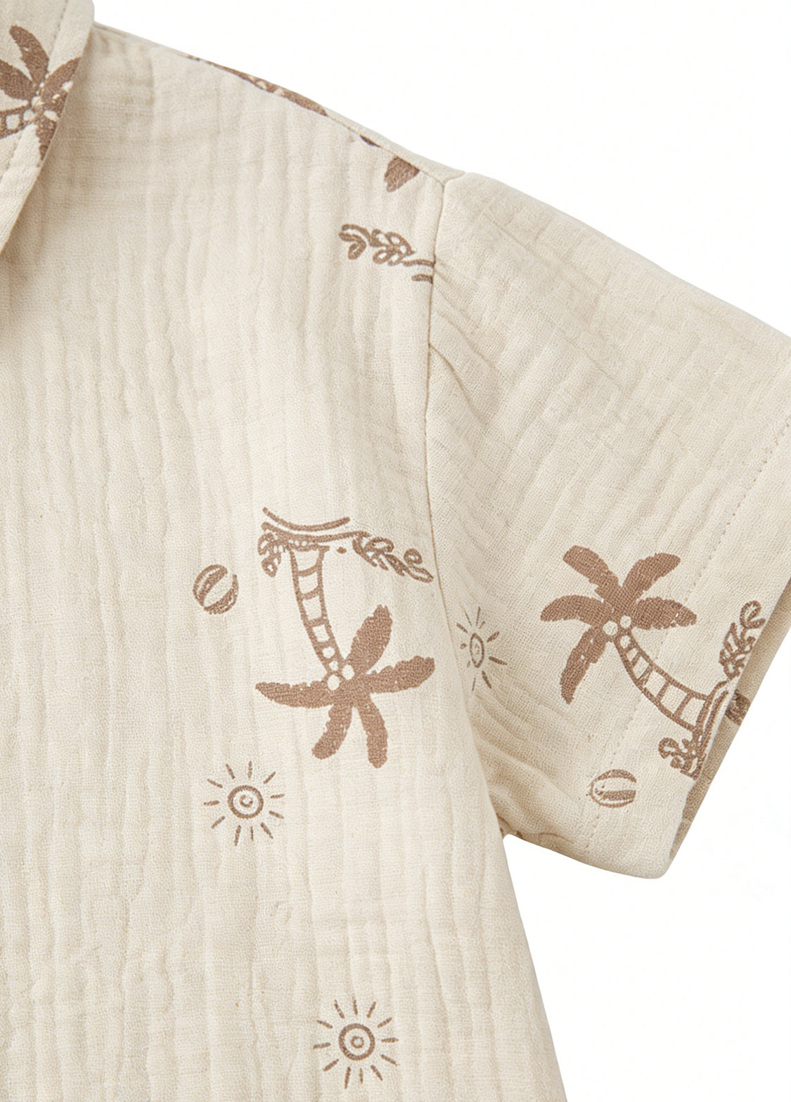 Girls' Lightweight Pure Cotton Gauze Summer Set