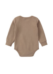 Baby Long Sleeve Ribbed Knit Romper Comfort Fit