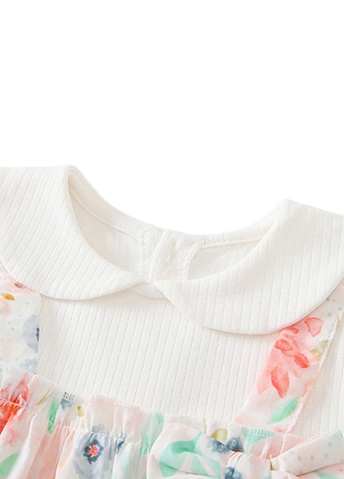 Baby Girl Floral Cottage Style Romper with Headband