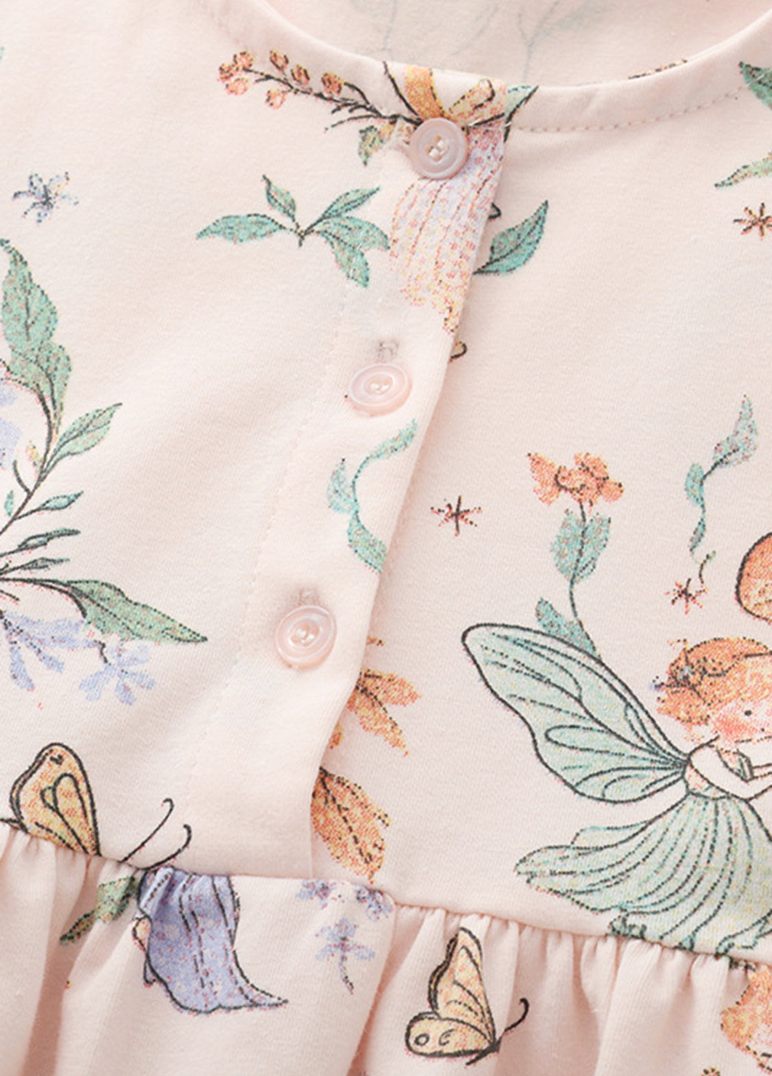 Girl Sweet Cartoon Print Short-sleeved Dress