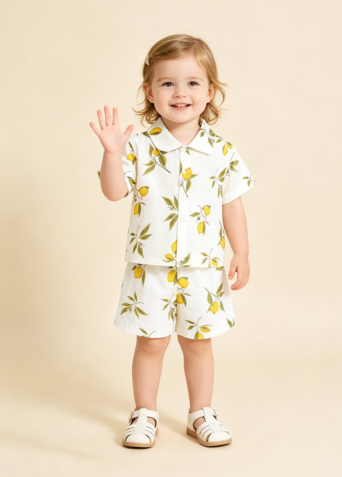 Baby Girl's Bamboo-Cotton Summer Two-Piece Set — Lightweight, Breathable, and Printed