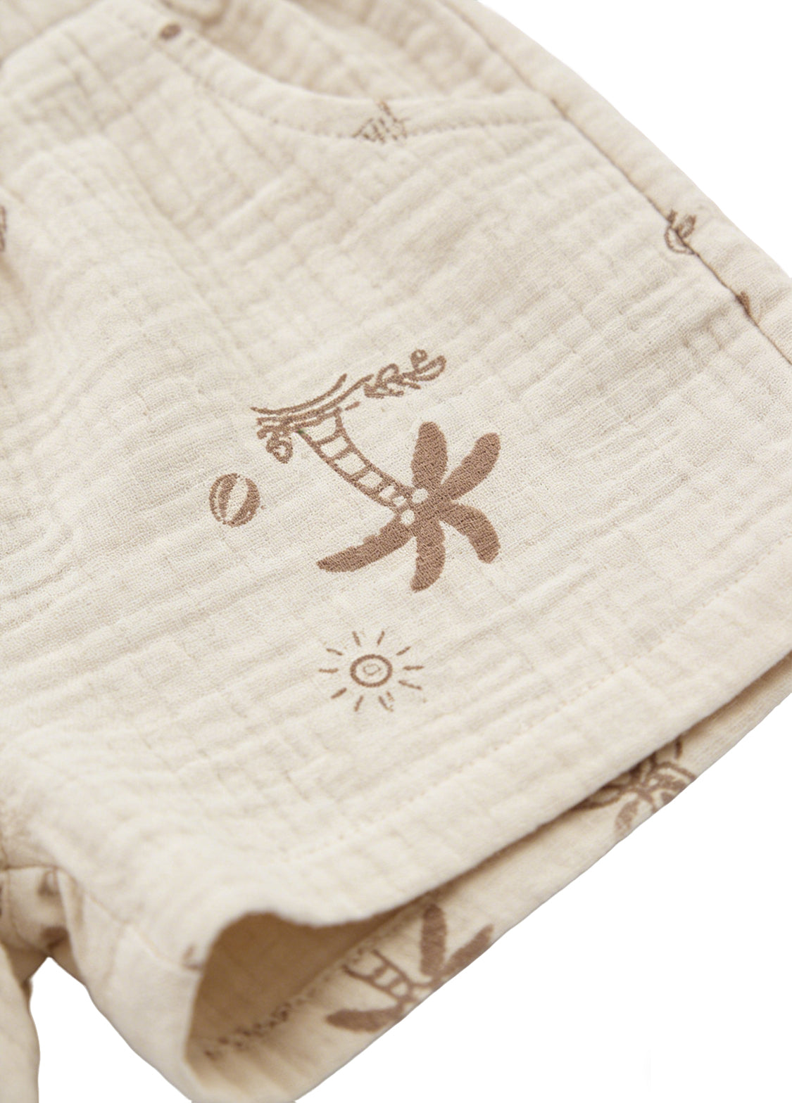 Girls' Lightweight Pure Cotton Gauze Summer Set