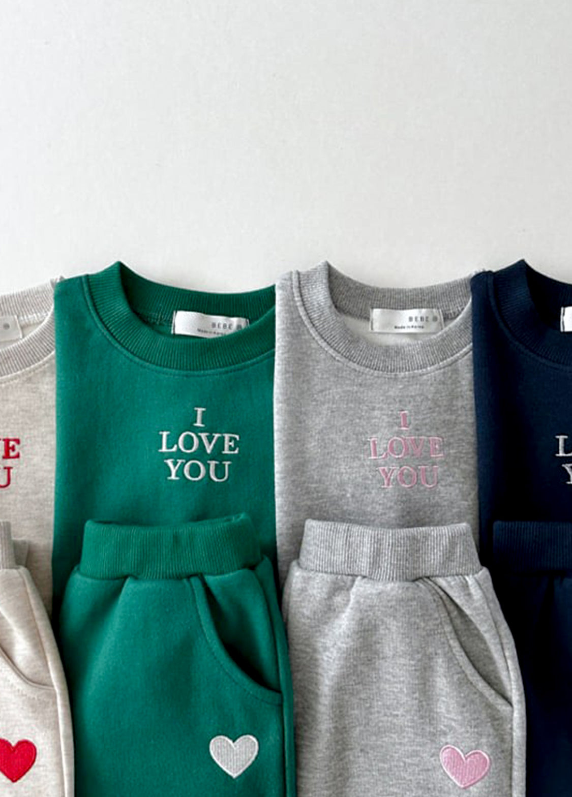 Kids Casual Sports Letter Embroidered Sweatshirt Set