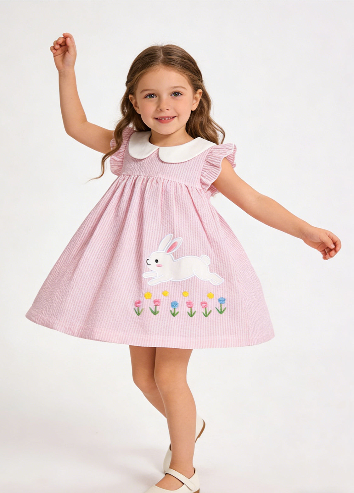Baby Girl Bunny Flower Princess Dress